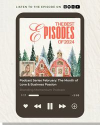 These episodes are packed with valuable tips, personal stories, and expert advice that will inspire you to elevate your branding game as we head into 2024.

4. Podcast Series February: The Month of Love & Business Passion
February is not just about love; it’s also about passion in business! In this episode, we explore how to infuse passion into your branding and marketing efforts. Discover ways to connect emotionally with your audience and create a brand that resonates.

Listen here ⬇️