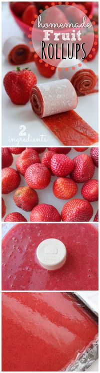 #KatieSheaDesign ♡❤ ❥▶ Homemade 2-Ingredient Fruit Rollups #Dessert