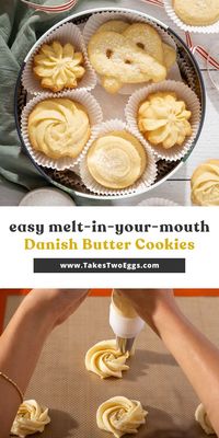 These melt-in-your-mouth Danish butter cookies are synonymous with nostalgia and the holiday season. These simple and delicious butter cookies are perfect for gifting this year!