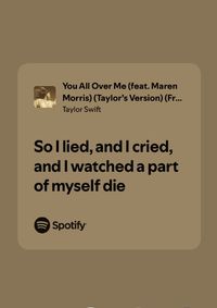 Taylor Swift-TS-Taylor-Swift-Swiftie-Lyrics-Album-Song-Fearless-You All Over Me-Maren Morris-Taylor's Version-From the Vault