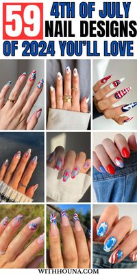 "Get inspired for the 4th of July with our top nail art ideas, featuring patriotic designs, sparkling glitters, and bold stripes to celebrate Independence Day in style.