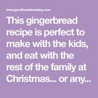 This gingerbread recipe is perfect to make with the kids, and eat with the rest of the family at Christmas... or any time you fancy.