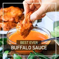 Make the best homemade buffalo sauce with this easy recipe. This wing sauce is made from scratch with Frank’s Red Hot, melted butter, garlic, and spices. It will definitely take your wings or buffalo chicken dip to the next level!