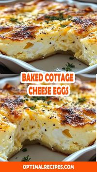 Looking for a quick, healthy, and protein-packed breakfast? Try this Baked Cottage Cheese Eggs recipe! 🧀🥚 It's super easy to make, packed with nutrients, and perfect for busy mornings. Whether you're a fan of meal prep or need a fresh breakfast idea, this dish has you covered. Creamy cottage cheese, fluffy eggs, and a sprinkle of your favorite herbs – it's a flavor combo you'll love! 😍 Save this recipe for your next breakfast and enjoy a satisfying start to your day! #HealthyBreakfast #EasyRecipes #CottageCheeseEggs #MealPrep #ProteinPacked