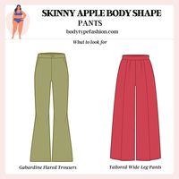 How to dress Skinny Apple Body Shape