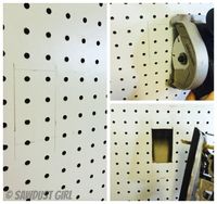 How to install a pegboard wall.