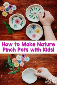 How to Make Nature Pinch Pots with Kids - Little Pine Learners