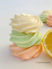 easy Jello meringue cookies, citrus cookies, orange lemon lime meringue