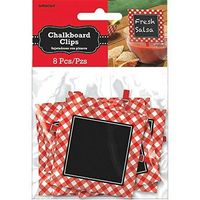 These Chalkboard Picnic Party Clips will be perfect for your General Occasion and more. This package contains black chalkboard red & white border. It is surprise for guest and create fun in your party. You can easily combine this accessory with other general occasion party & party decorations to make your party complete. Chalkboard Picnic Party Clips. Occasion : General. Color : Multi-Color. Attractive Design.