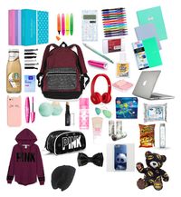 "Whats in my backpack" by tayler-pangos ❤ liked on Polyvore