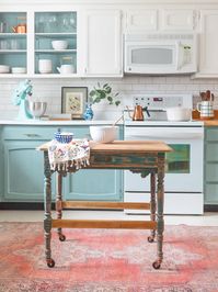 How-to Repurpose an Antique Table as a Kitchen Island: Thrift Shop Challenge | Holland Avenue Home