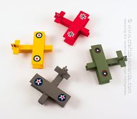 Military Clothespin Airplanes by Amanda Formaro, Crafts by Amanda