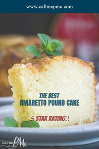 I've gotten so many amazing reviews & feedback on this recipe AMARETTO POUND CAKE Dessert. This pound cake is flavored with an almond liqueur. Made from scratch, it's rich, buttery, moist, completely, insanely delicious! #dessert #recipe #cake #poundcake #poundcakepaula #poundcakerecipes #southern #moist #fromscratch #paula #homemade #easy