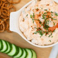 This lightened-up version of a classic shrimp dip is super simple but oh-so-tasty!