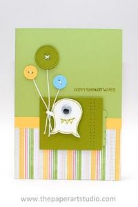 Stampin Up! Owl Punch Art Monster