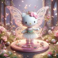 AI generated fairy hello kitty pfp