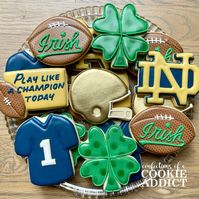 Notre Dame Football Cookies