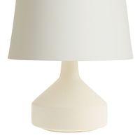 White Ceramic Funnel Accent Lamp Base - World Market