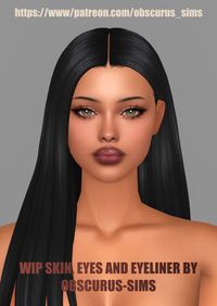 creating custom content for games  sims 4 cas / ts4cc / sims4 cc skin/ ts4ccskin/ sims4 cc eyes/ sims4 cc eyeliner/ sims4 cc genetics/ sims4 cc makeup/ wipts4/ wip / makeup/ 🐾 my instagram obscurus_sims