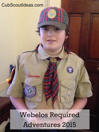 Webelos required adventures - New for 2015