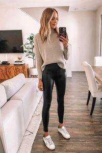 What to Wear With Leather Leggings: 20 Leather Leggings Outfit Ideas