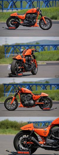 Awesome custom bike Harley-Davidson Sportster “Racing 1200” by Kodlin Murdercycles. #bobber #custom #hardtail #bratstyle #scrambler #caferacer #tracker #883 #chopper #sportster #fortyeight #1200 #custombike #kodlin #murdercycles