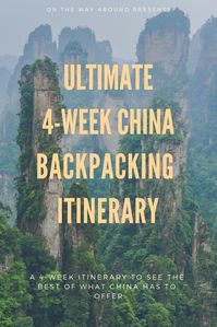 The ultimate China backpacking itinerary. You'll see China's history, it's nature, and try it's delicious food.