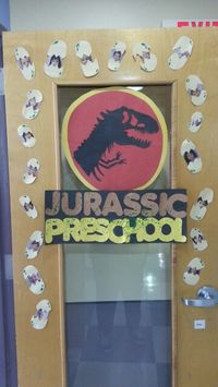 Door decoration for dinosaur theme