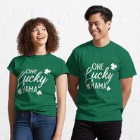 Get my art printed on awesome products. Support me at Redbubble #RBandME: https://www.redbubble.com/i/t-shirt/One-Lucky-Mama-St-Patricks-Day-St-Pattys-Day-for-Mom-Mama-Shirt-Gift-for-Mom-Mom-St-Patricks-Day-Lucky-by-RedaTShirt/71103757.1482B?asc=u