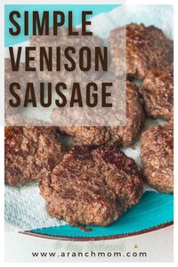 Easy homemade deer sausage using a lb of ground venison!