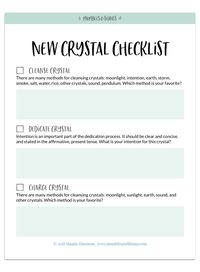 What To Do With New Crystals — Mumbles & Things