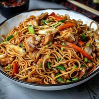 Chicken Chow Mein with the Best Chow Mein Sauce