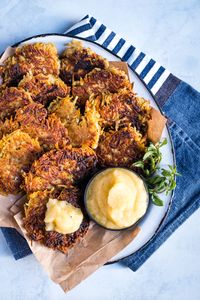 Lectin-Free Latkes with Homemade Apple Sauce