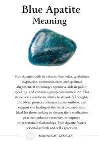 Dive into the Depths of Blue Apatite! 🌊💎 Discover Its Soothing Energy, Clarity-Inducing Properties, and Connection to Inner Truth. Click Here to Explore the Mystical Depths of Blue Apatite! #BlueApatite #CrystalMagic #InnerTruth #Clarity