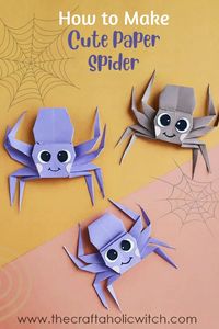 Have you noticed that we're working on a Halloween origami craft series? We're super excited to share today's origami spider tutorial! With our step-by-step instructions and video tutorial, you can learn how to make origami spiders.