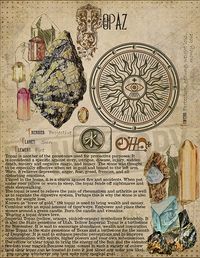 Topaz, Book of Shadows printable page. #BOS #bookofshadows #witch #book #journal #witchcraft #wicca #esoteric #magic #gemstone #potion #spell #crystal #paper #blackmagic #Stones #Minerals #Metals #Crystals #Topaz