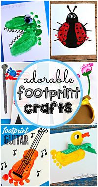 Adorable Footprint Crafts for Kids to Make - Crafty Morning