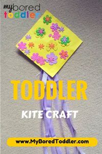 toddler spring craft activity kite