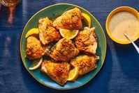 Lemon and Garlic Baked Chicken Thighs