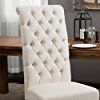 Amazon.com - Best Selling Natural Tall Tufted Dining Chair, 2-Pack - Chairs