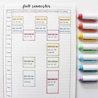 *: ･ﾟ2 giveaways auf Instagram: „i always love rewriting my schedules in a format that is clearer and easy to look at. so colour coding is the way to go! i made this in my…“