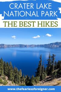 Crater Lake National Park is one of the best places to hike in Oregon. From easy to strenuous check out the best hikes at Crater Lake National Park. Find out everything you need to know to plan a hiking trip to Crater Lake. Crater Lake NP should definitely be included in your Oregon itinerary or Pacific Northwest road trip. #CraterLakeNationalPark #CraterLake #CraterLakeHiking #Oregon #OregonTravel #OregonHikes #ORGuide #ORTrails #PacificNorthwest #PNWHikes #PNWDestinations #USNationalParks