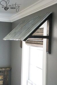 diy corrugated metal awning