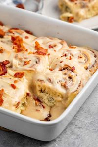 Bacon Maple Cinnamon Rolls