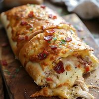 Delicious Chicken Bacon Ranch Stromboli Recipe – Easy & Tasty!