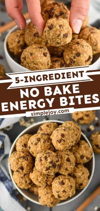 Need something to keep everyone feeling full in between meals? Look no further than these easy No Bake Energy Bites! With just 5 ingredients, you can have the perfect healthy snack for kids and…