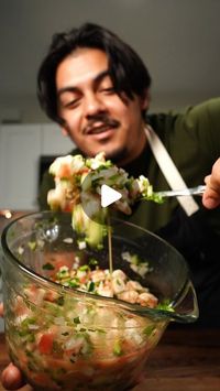 99K likes, 1,171 comments - jose.elcook on July 22, 2024: "I know you sweating, it's hot and you need to eat some ceviche. #ceviche #mexicanfood Here's the recipe so you aren't wandering to look for it. 1lbs shrimp (deceived and cleaned) 2 limes juice 1-2lemons juice 1 roma tomatoes diced 1/2 English cucumber diced 1/4 onion small dice 1oz cilantro salt and pepper to taste 1tsp garlic powder 2Tbsp olive oil". 