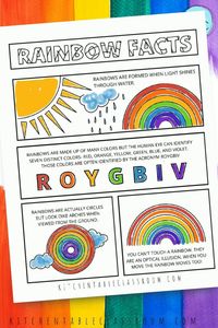 Explore the seven colors of the rainbow and other fun rainbow facts then learn how to draw a rainbow with crayons!