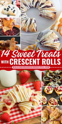 From simple cinnamon sugar twists to decadent chocolate-filled pastries, these sweet treats with crescent rolls recipes will transform your favorite pantry staple into show-stopping desserts.