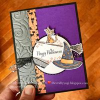 How cute is this??? This Cauldron Bubble set is so cute. We’ll be making this one at my Open House on September 9th. Rsvp now to join the fun. #thecraftyyogi #halloween #openhouse #cardmaking #cats #witches #brooms #stamping